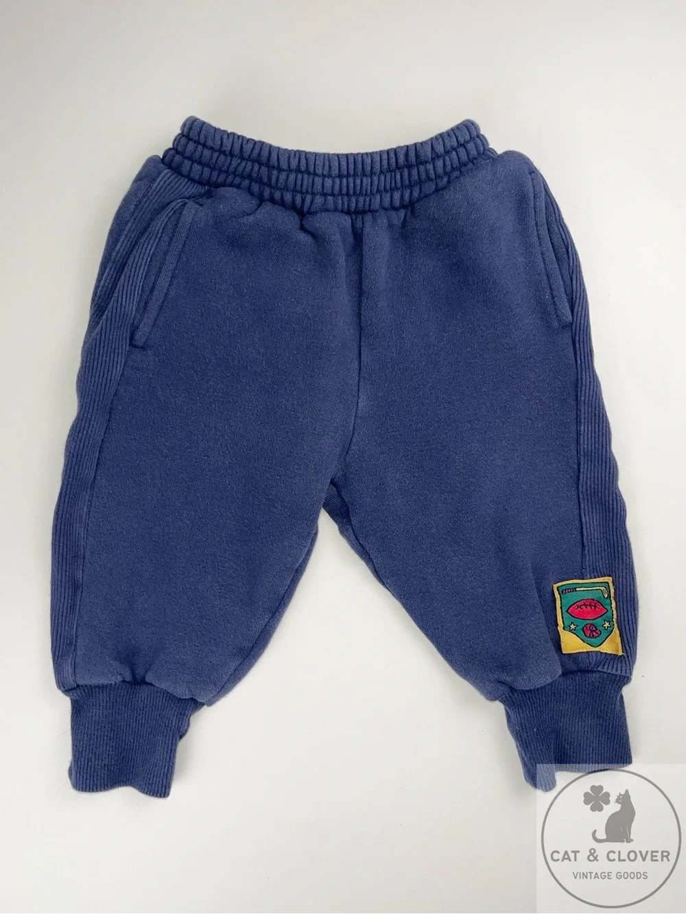 Gymboree 1995 School Days Rainbow Tag Navy Vintage Infant Sports Sweatpants